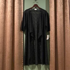 NWT LuLaRoe Black Floral Lace Shirley